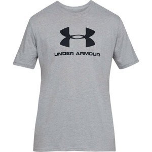 Pánské triko Under Armour Sportstyle Logo SS Velikost: XXL / Barva: šedá/černá