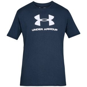 Pánské triko Under Armour Sportstyle Logo SS Velikost: XL / Barva: modrá/bíla