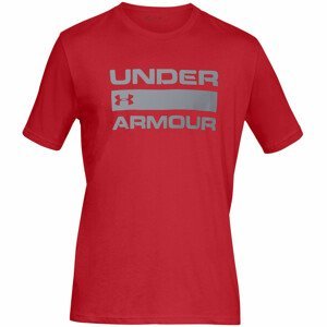 Pánské triko Under Armour Team Issue Wordmark SS Velikost: M / Barva: červená