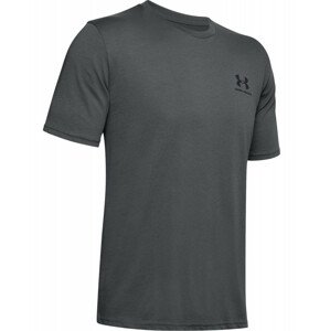 Pánské triko Under Armour Sportstyle Left Chest SS Velikost: XL / Barva: tmavě šedá