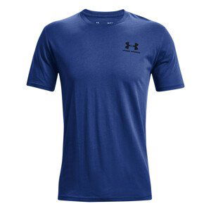 Pánské triko Under Armour Sportstyle Left Chest SS Velikost: S / Barva: modrá/černá