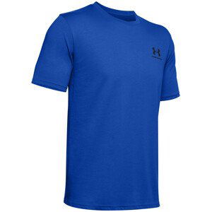 Pánské triko Under Armour Sportstyle Left Chest SS Velikost: XXL / Barva: černá/modrá