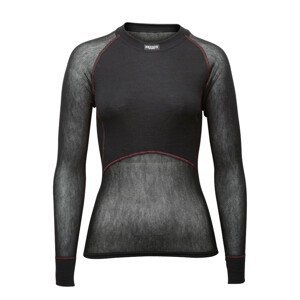Dámské funkční triko Brynje of Norway Lady Wool Thermo light Shirt Velikost: M / Barva: černá
