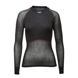 Dámské funkční triko Brynje of Norway Lady Wool Thermo light Shirt Velikost: L / Barva: černá