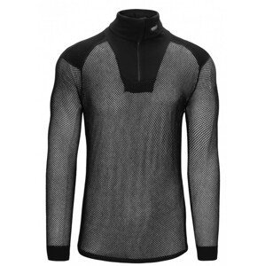 Rolák Brynje of Norway Super Thermo Zip polo Shirt Velikost: M / Barva: černá