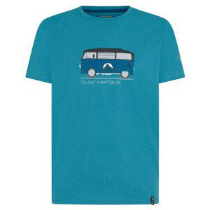 Pánské triko La Sportiva Van T-Shirt M Velikost: L / Barva: modrá/žlutá