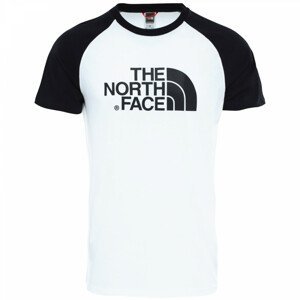 Pánské triko The North Face M S/S Raglan Easy Tee Velikost: L / Barva: bílá/černá