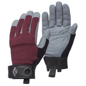 Ferratové rukavice Black Diamond Women'S Crag Gloves Velikost rukavic: S / Barva: červená
