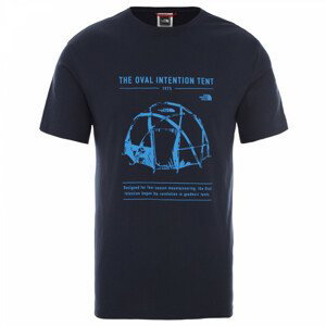 Pánské triko The North Face M S/S Graphic Tee Urban Navy Velikost: XXL / Barva: modrá