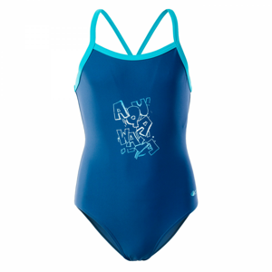 Dívčí plavky Aquawave Velanti Jr Dětská velikost: 158 / Barva: modrá
