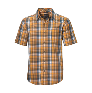 Pánská košile Marmot Lykken SS Velikost: M / Barva: oranžová/šedá