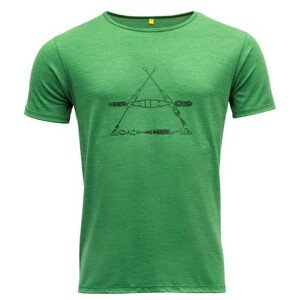 Pánské triko Devold Vasset Man Tee Velikost: XL / Barva: zelená