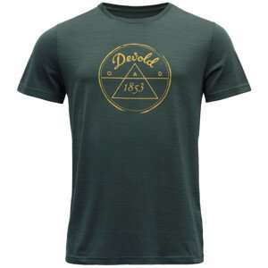 Pánské triko Devold 1853 Man Tee Velikost: M / Barva: tmavě zelená