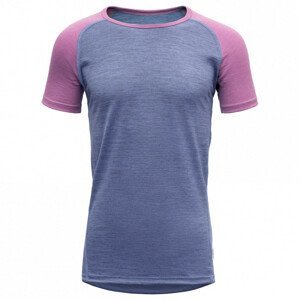 Dětské triko Devold Breeze Junior T-shirt Dětská velikost: 140 / Barva: modrá/šedá