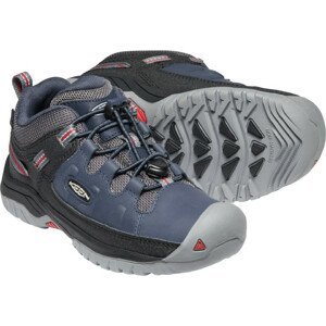 Dětské boty Keen Targhee Low Wp Dětské velikosti bot: 32/33 / Barva: modrá/šedá