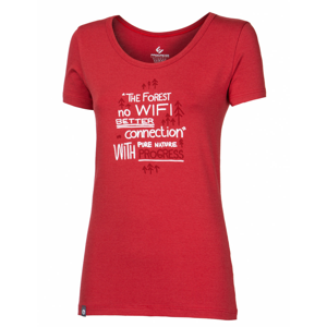Dámské triko Progress OS Sasa "No Wifi" 24UC Velikost: XL / Barva: červená