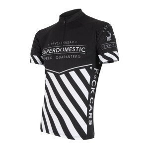 Pánský cyklistický dres Sensor Superdomestic Velikost: M / Barva: černá