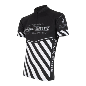 Pánský cyklistický dres Sensor Superdomestic Velikost: L / Barva: černá