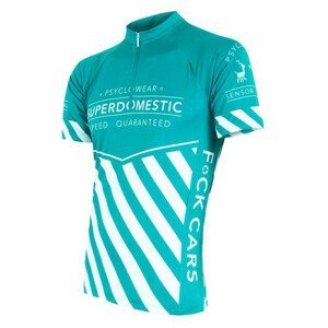 Pánský cyklistický dres Sensor Superdomestic Velikost: XL / Barva: světle modrá