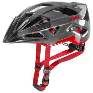 Cyklistická helma Uvex Active Velikost helmy: 52–57 cm / Barva: šedá/červená
