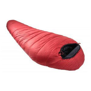 Péřový spacák Warmpeace Solitaire 1000 170 cm Zip: Levý / Barva: červená