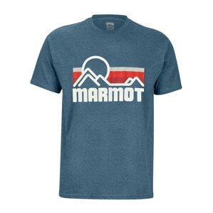 Pánské triko Marmot Coastal Tee SS Velikost: XL / Barva: modrá