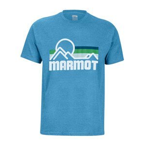 Pánské triko Marmot Coastal Tee SS Velikost: XXL / Barva: světle modrá