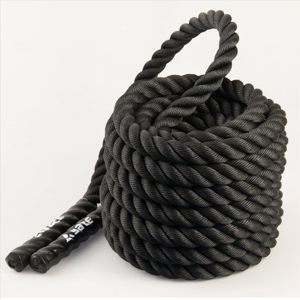 Posilovací lano Yate Posilovací lano 12m x 3,8cm Barva: černá