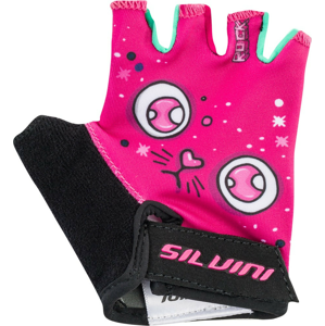Dětské cyklo rukavice Silvini Punta CA1438 Velikost rukavic: 7-8 / Barva: růžová