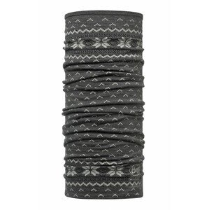 Šátek Buff Lightweight Merino Wool Barva: šedá/bílá