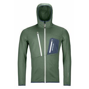 Pánská mikina Ortovox Fleece Grid Hoody M Velikost: M / Barva: zelená