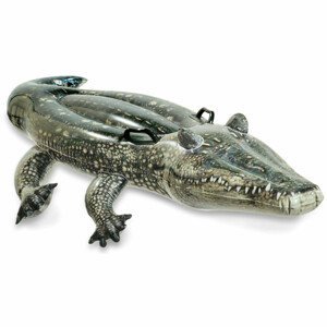 Nafukovací krokodýl Intex Realistic Gator RideOn 57551NP Barva: tmavě zelená