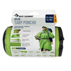 Pončo Sea to Summit 70D Tarp Poncho Barva: světle zelená