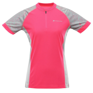 Dámský cyklistický dres Alpine Pro Sorana Velikost: S / Barva: růžová