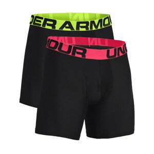 Pánské boxerky Under Armour Tech 6In 2 Pack Velikost: S / Barva: černá/růžová