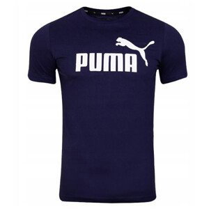 Pánské triko Puma ESS Logo Tee Velikost: XXL / Barva: tmavě modrá