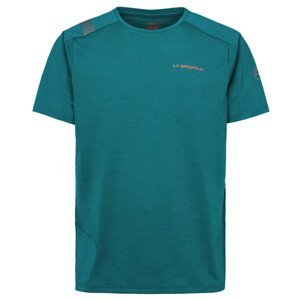 Pánské triko La Sportiva Compass T-Shirt M Velikost: L / Barva: modrá/zelená