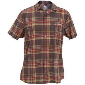 Pánská košile Warmpeace Bradford Velikost: M / Barva: hnědá