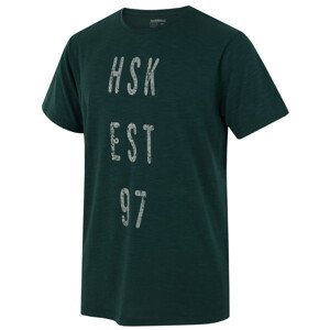 Pánské triko Husky Tingl M Velikost: XL / Barva: tmavě zelená