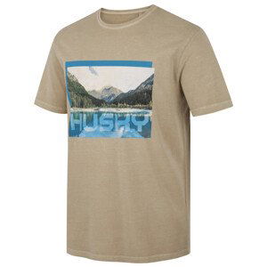 Pánské tričko Husky Tee Lake M Velikost: L / Barva: béžová