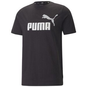 Pánské triko Puma ESS+ 2 Col Logo Tee Velikost: M / Barva: černá