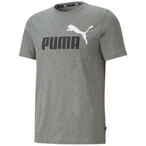 Pánské triko Puma ESS+ 2 Col Logo Tee Velikost: XXL / Barva: šedá