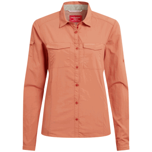 Dámská košile Craghoppers NosiLife Adventure Long Sleeved Shirt III Velikost: XXL / Barva: oranžová