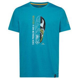 Pánské triko La Sportiva Solution T-Shirt M Velikost: L / Barva: modrá