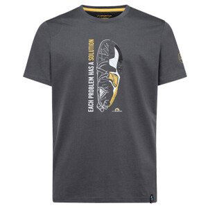 Pánské triko La Sportiva Solution T-Shirt M Velikost: M / Barva: šedá