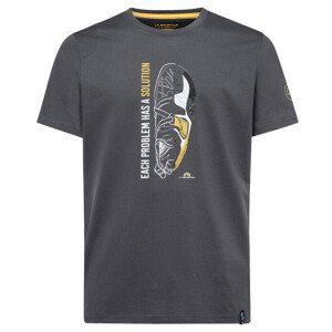 Pánské triko La Sportiva Solution T-Shirt M Velikost: L / Barva: šedá