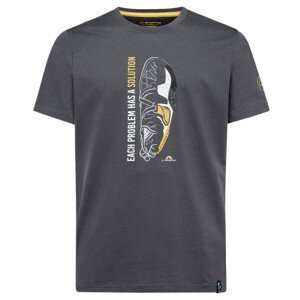 Pánské triko La Sportiva Solution T-Shirt M Velikost: XL / Barva: šedá