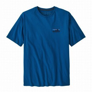 Pánské triko Patagonia M's '73 Skyline Organic T-Shirt Velikost: S / Barva: modrá