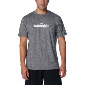 Pánské triko Columbia Kwick Hike™ Graphic SS Tee Velikost: XXL / Barva: šedá/černá