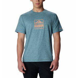 Pánské triko Columbia Kwick Hike™ Graphic SS Tee Velikost: XXL / Barva: modrá